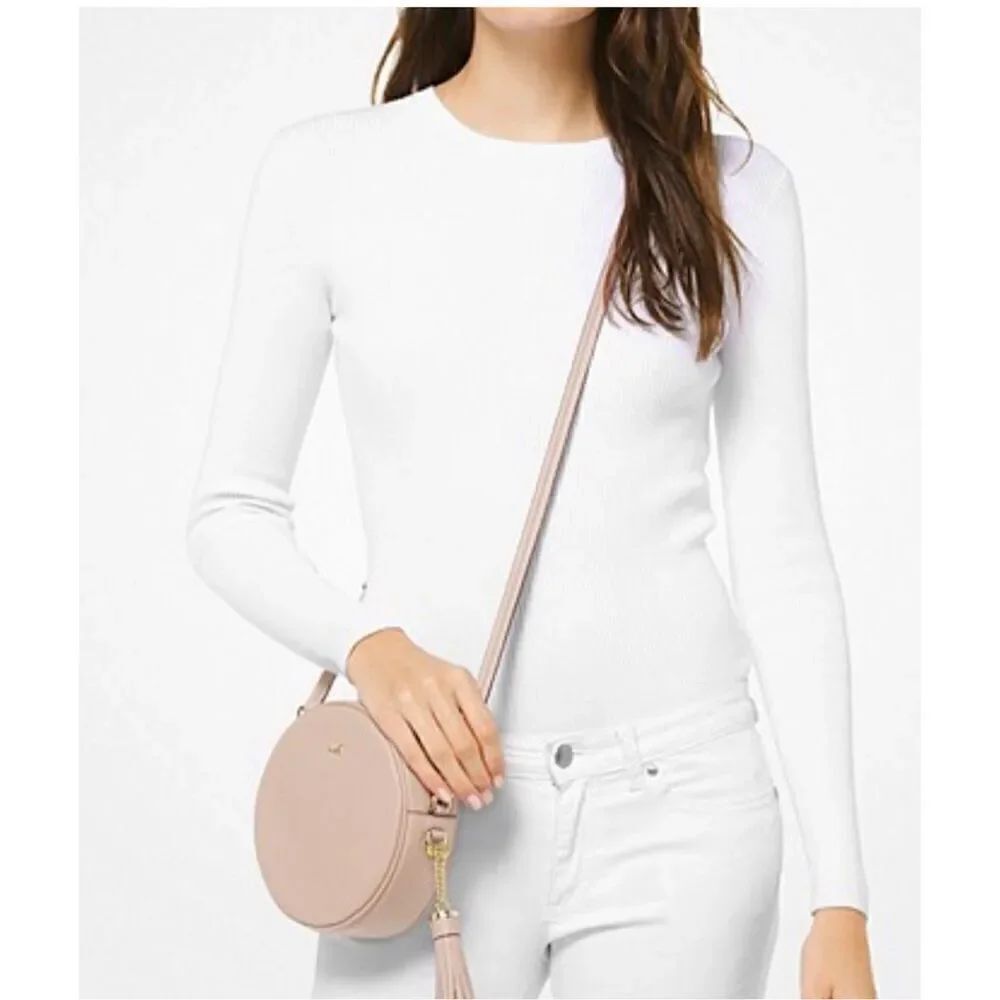 Michael Kors Canteen Circle Crossbody Neutral